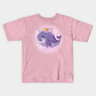 cute baby whale Kids T-Shirt